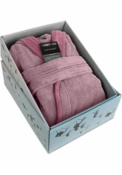 Normani® Unisex Baumwoll-Bademantel Rob Rosa/ Hellrosa -Sloggi Shop unnamed file 2242