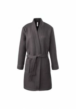 TAUBERT Damen Kurz-Kimono Länge 100cm Anthra