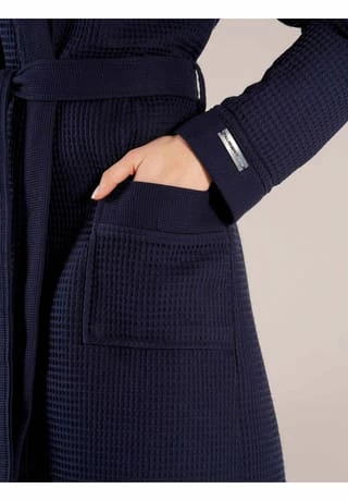 TAUBERT Damen Kurz-Kimono Länge 100cm Navy 4 TAUBERT Damen Kurz-Kimono Länge 100cm Navy – Bild 4