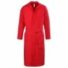 TAUBERT Damen Piquée Bademantel Mit Kapuze Länge 120cm Red