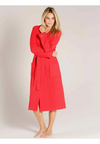 Damen Piquée Bademantel mit Kapuze Länge 120cm TAUBERT Damen Piquée Bademantel Mit Kapuze Länge 120cm Red -Sloggi Shop unnamed file 2290