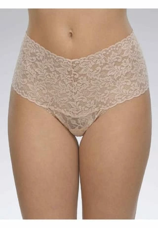 Hanky Panky Damen Retro Thong Signature Lace Chai 2 Hanky Panky Damen Retro Thong Signature Lace Chai – Bild 2