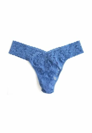Hanky Panky Damen String, Original Rise Signature Lace Storm Cloud Blue 1 Hanky Panky Damen String, Original Rise Signature Lace Storm Cloud Blue