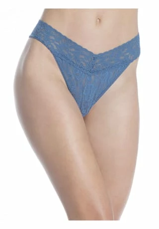 Hanky Panky Damen String, Original Rise Signature Lace Storm Cloud Blue 2 Hanky Panky Damen String, Original Rise Signature Lace Storm Cloud Blue – Bild 2