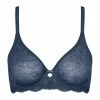 Triumph Amourette Charm Bügel-BH, Blütenspitze, Schleife, Für Damen BLUE NIGHTS