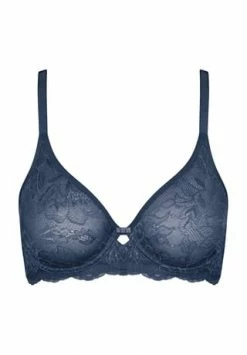 Triumph Amourette Charm Bügel-BH, Blütenspitze, Schleife, Für Damen BLUE NIGHTS