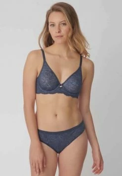 Triumph Amourette Charm Bügel-BH, Blütenspitze, Schleife, Für Damen BLUE NIGHTS -Sloggi Shop unnamed file 328