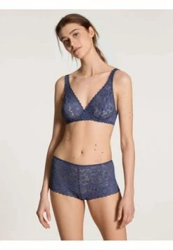 CALIDA Damen Spitzen-BH Ohne Bügel Natural Comfort Cobalt Blue -Sloggi Shop unnamed file 402