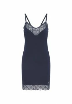 JOOP! Damen Nachtkleid Mit Spaghetti-Trägern, Länge 85cm Midnight