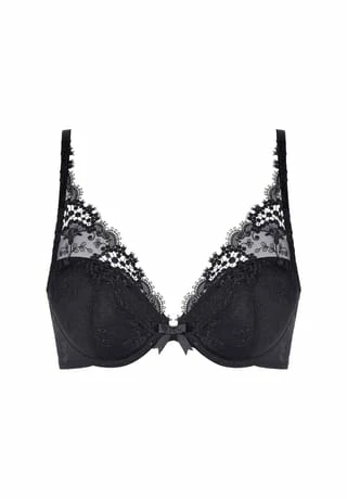 Damen Triangel-BH mit Push-Up-Effekt, High Apex Wish SIMONE PÉRÈLE Damen Triangel-BH Mit Push-Up-Effekt, High Apex Wish Black -Sloggi Shop unnamed file 454