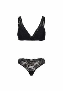 Erlich Damen Set Aus BH Und String Emilia Schwarz