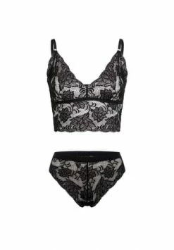 Erlich Damen Set Aus Panty Und Bralette Isabell Schwarz