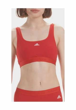 Adidas Bustier, Bügellos, Logo-Print, Für Damen 500 ROT 4 Adidas Bustier, Bügellos, Logo-Print, Für Damen 500 ROT – Bild 4
