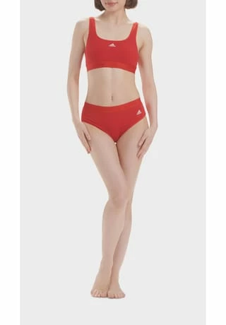 Adidas Bustier, Bügellos, Logo-Print, Für Damen 500 ROT 7 Adidas Bustier, Bügellos, Logo-Print, Für Damen 500 ROT – Bild 7