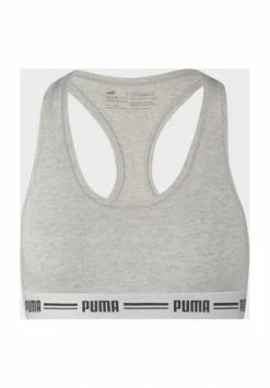 PUMA® Sport-BH, Blickdicht, Gekreuzte Träger, Für Damen Grau
