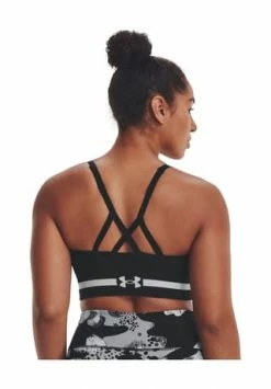 UNDER ARMOUR Sport-BH, Elastisch, Kreuzende Träger, Für Damen -001 BLACK -Sloggi Shop unnamed file 723