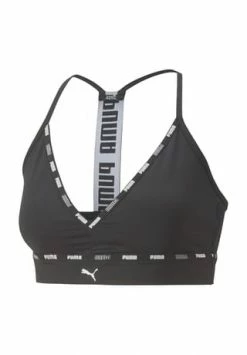 PUMA® Low Impact Bustier, Logo, Für Damen 001 BLACK