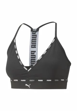 PUMA® Low Impact Bustier, Logo, Für Damen 001 BLACK 1 PUMA® Low Impact Bustier, Logo, Für Damen 001 BLACK