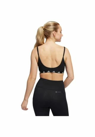 Adidas Sport-BH, V-Ausschnitt, Für Damen BLACK/ WHITE 6 Adidas Sport-BH, V-Ausschnitt, Für Damen BLACK/ WHITE – Bild 6