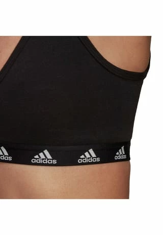 Adidas Sport-BH, V-Ausschnitt, Für Damen BLACK/ WHITE 10 Adidas Sport-BH, V-Ausschnitt, Für Damen BLACK/ WHITE – Bild 10