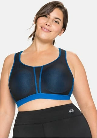 Sheego Sport-BH Italienblau 2 Sheego Sport-BH Italienblau – Bild 2