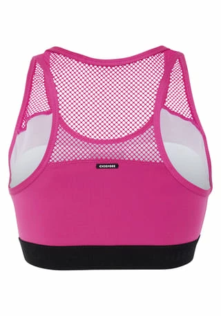 CHIEMSEE Sport BH Mit Mesh Einsätzen Magenta 2 CHIEMSEE Sport BH Mit Mesh Einsätzen Magenta – Bild 2