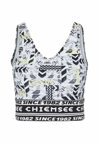 Sport BH mit vorgeformtem Cups CHIEMSEE Sport BH Mit Vorgeformtem Cups White/ Black AOP -Sloggi Shop unnamed file 878