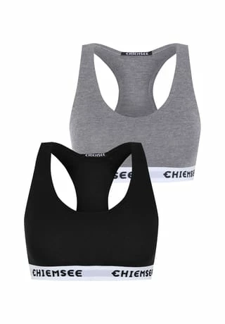2er-Pack Bustier mit Logos CHIEMSEE 2er-Pack Bustier Mit Logos Medium Grey/ Black -Sloggi Shop unnamed file 901