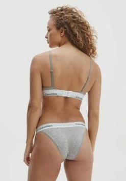 Calvin Klein Triangel-BH, Logo-Bund, Für Damen 020 GREY -Sloggi Shop unnamed file 951
