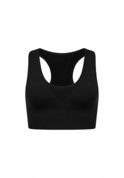 Erlich Damen Sport-Bustier Schwarz